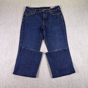 Gap 1969 Jeans Women 10R Classic Fit Straight Stretch Medium Wash Denim